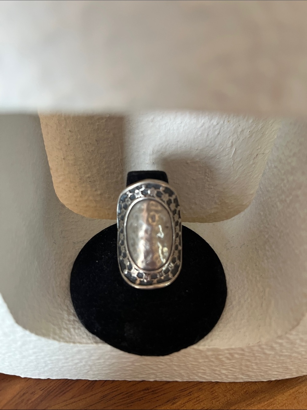 Shablool Hand Hammered 925 Sterling Silver Ring